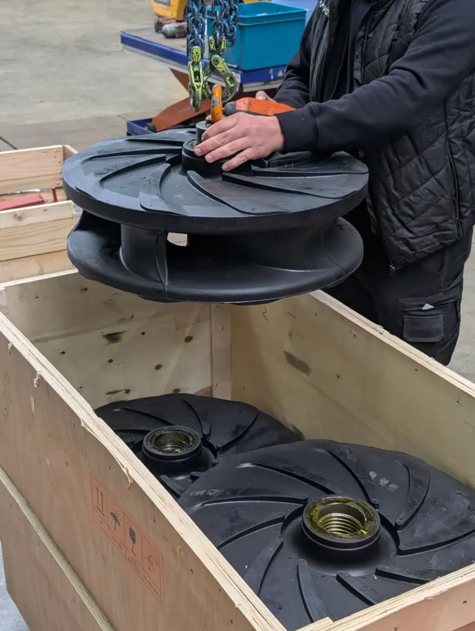 rubber-lined pump spares